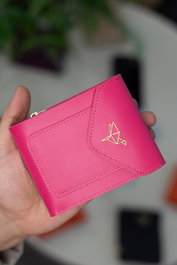 Zoozie Bags Billetera Fucsia para Mujer en Cuero PU